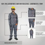 Pant & Shirt with Reflectiv-Gray - Image 2