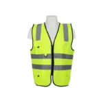 Executive Safety Fabric Vest with Zipper