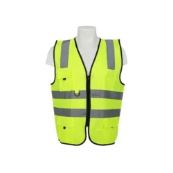 Executive Safety Fabric Vest with Zipper