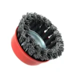 Durable wire cup brush for cleaning, polishing, and surface preparation