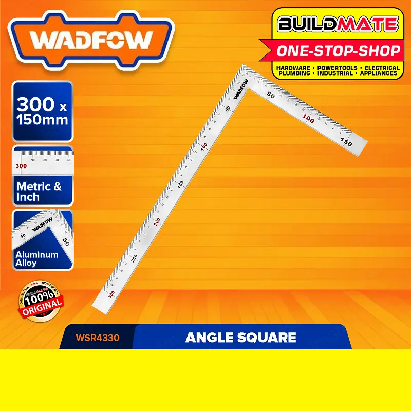 ruler-1 WADFOW 12" × 6" Angle Square - Image 1