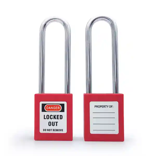 LOTOSS76-KD-1 Long Steel Shackle Safety Lockout Tagout LOTO Padlocks - Image 1