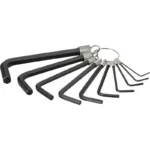 10-Piece Metric Hex Allen Wrench Set – Chrome Vanadium Steel