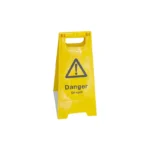 Oil Spill Warning A-Frame Safety Sign – Foldable Hazard Floor Sign